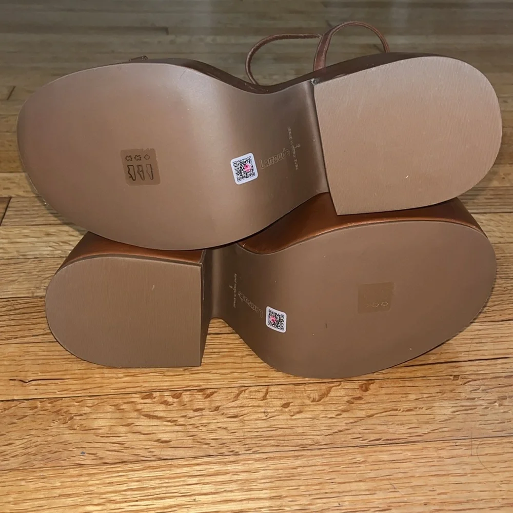 NEW! Larroude Wanda Platform Wedge Sandal 9 Revolve